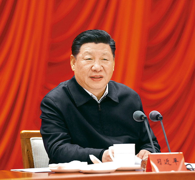 　　2019年1月21日，省部級主要領(lǐng)導(dǎo)干部堅持底線思維著力防范化解重大風(fēng)險專題研討班在中央黨校開班。中共中央總書記、國家主席、中央軍委主席習(xí)近平在開班式上發(fā)表重要講話。 新華社記者 饒愛民/攝