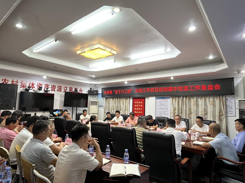 樂民鎮召開“百千萬工程”實現三年初見成效集中攻堅工作復盤會